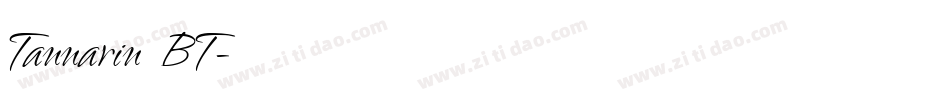 Tannarin BT字体转换